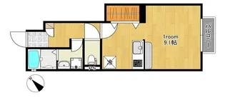 サングラートB【1階】の間取り