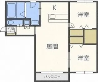ブランジェ【4階】の間取り