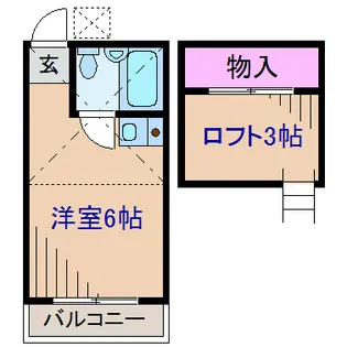 メゾンドシナノ【2階】の間取り