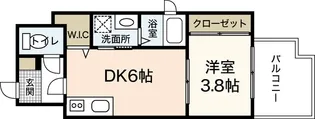 MOKA eSTA【5階】の間取り