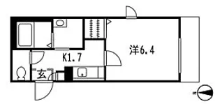 ガーデンコート川崎西口【3階】の間取り