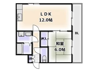 ラ・ドルチェ【5階】の間取り