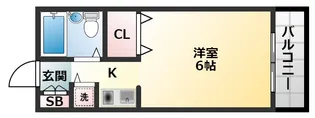 ラテール西田弐番館【4階】の間取り