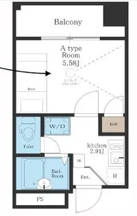 フレンシアノイエ八王子【4階】の間取り