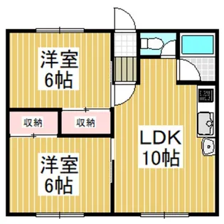 ブリリアント東開【2階】の間取り