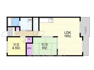 エミネンス梅田西【6階】の間取り