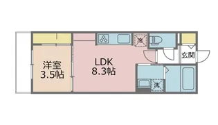 パームコテージ17番館【2階】の間取り