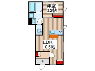 リーブルファイン戸塚東【1階】の間取り
