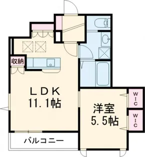 コンフォールウエスト【1階】の間取り