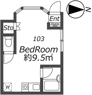 オリーブII【1階】の間取り