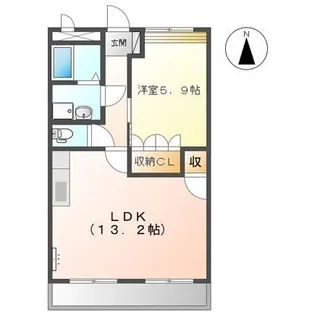 ファミリエ弐番館【2階】の間取り