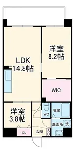 Alivis野田阪神【4階】の間取り