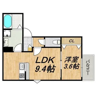 LECOCON四日市III【1階】の間取り