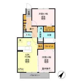 リバーサイドヒル373【1階】の間取り