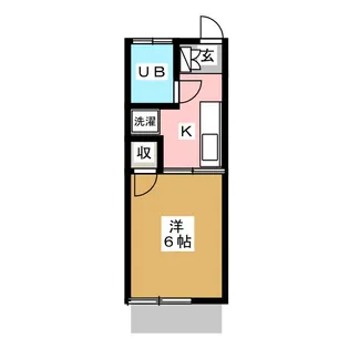 ハウスおおい【1階】の間取り