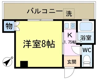 あたらしやマンション【6階】の間取り