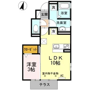メゾン プルミエ【1階】の間取り