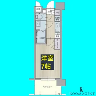 パルティール並木【6階】の間取り