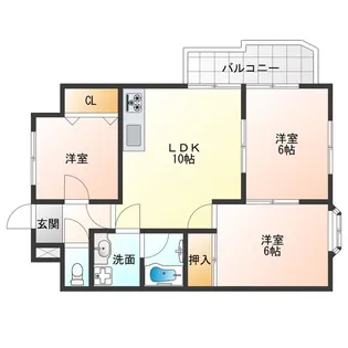 松栄マンション【3階】の間取り