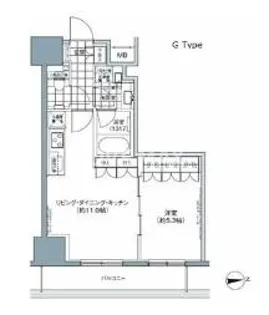 パークハビオ上野3丁目【9階】の間取り
