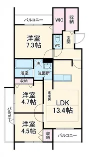 領家プライムコートI【2階】の間取り
