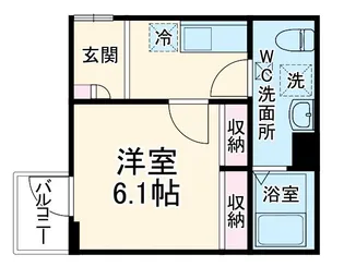 ブルックリンヒルズ【3階】の間取り