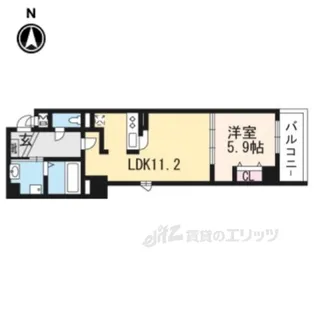 シャルム祇園三条【3階】の間取り