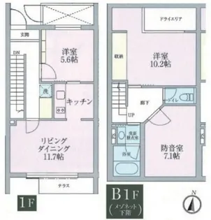 アルティスタ【1階】の間取り