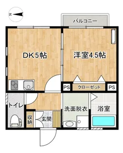 エスパス広田【1階】の間取り
