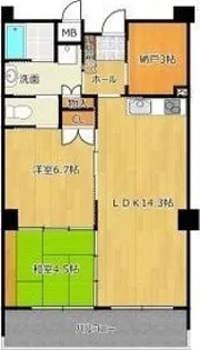 ガーデニアガーデン南安倍・【4階】の間取り