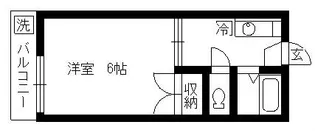 ヤングプラザ【2階】の間取り