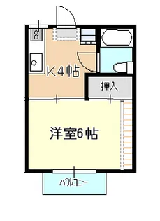 コーポ笹ヶ瀬III【1階】の間取り