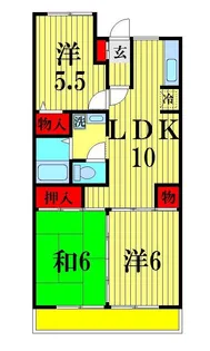 第11泉マンション【5階】の間取り