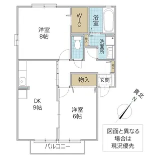 イーストプラザ B棟【2階】の間取り