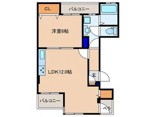 エクセル北天満【2階】の間取り