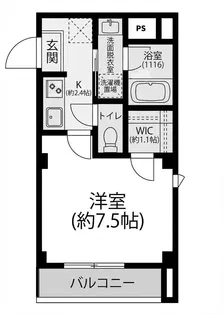 エルミタージュ武蔵新城(住居)【2階】の間取り