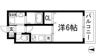 A.Graish宝塚 エーグレイッシュタカラヅカ【2階】の間取り