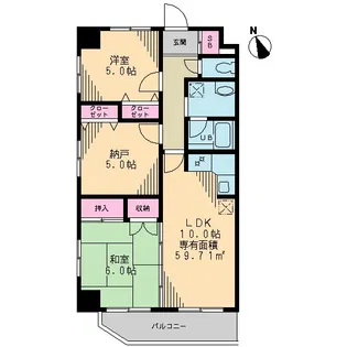T’s Garden 葛西【7階】の間取り