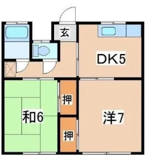 新庄コーポ【2階】の間取り