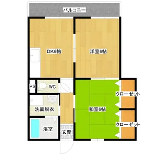 ベル・ヴィルC棟【2階】の間取り