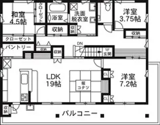 群馬県前橋市上小出町3【一戸建】の間取り