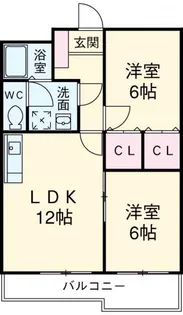 宇都宮東ハイツ【5階】の間取り
