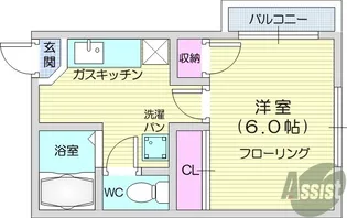ハウスイレブン【3階】の間取り