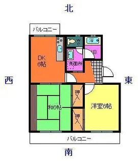 メゾンイナバ【2階】の間取り