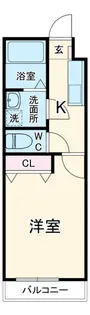 TOP HOUSE羽津II【1階】の間取り