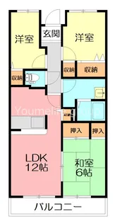 神奈川県小田原市久野【マンション】の間取り