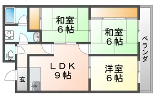 ヴィラ谷内【3階】の間取り