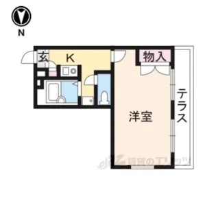 レオパレス関屋【1階】の間取り