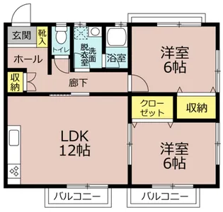 ヒルズ高須【2階】の間取り