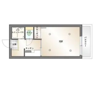 コーポ・エイト【1階】の間取り